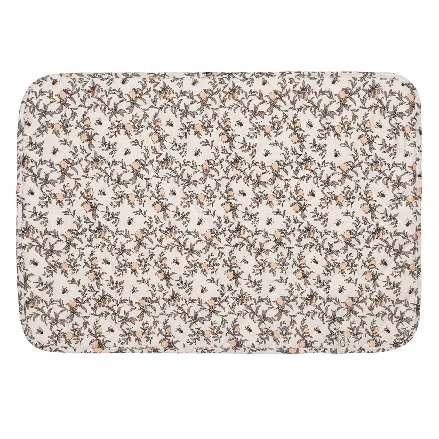 Waterproof change pad - Honeybees by Solange Pilote (16x30 inches)