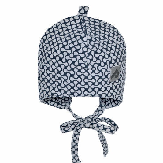 Cotton beanie with ears - Navy Drops