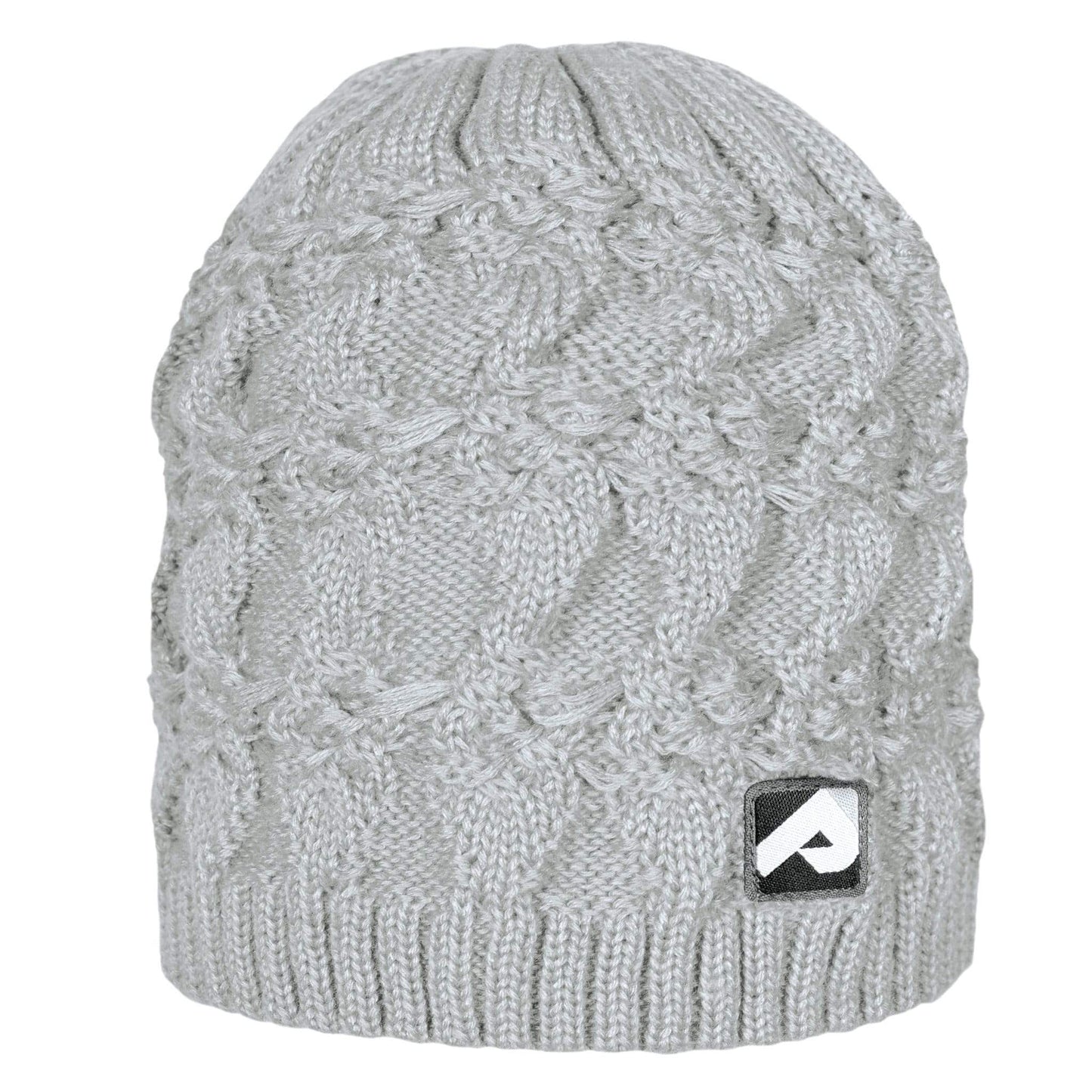 Single layer acrylic beanie - Light grey