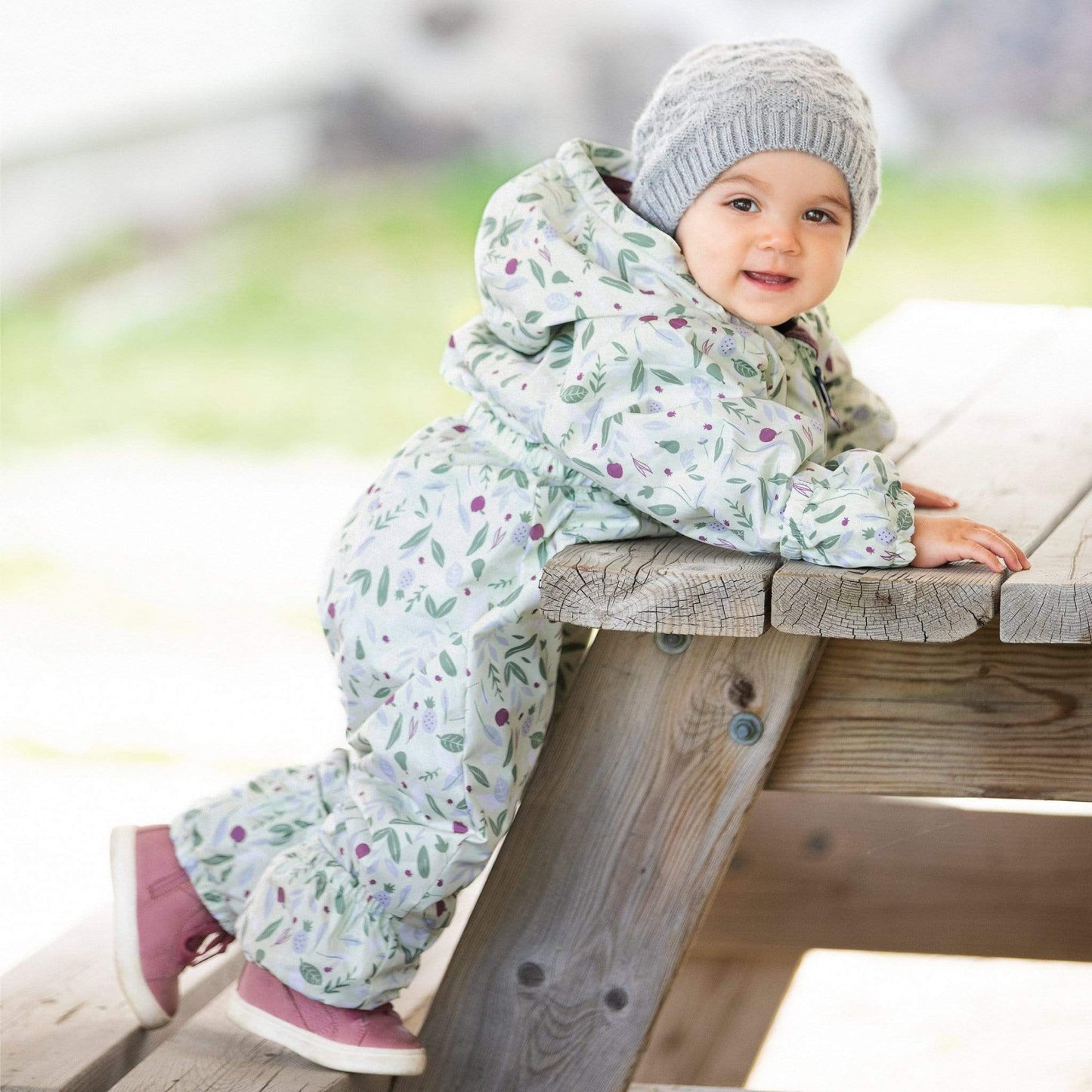 Single layer acrylic beanie - Light grey