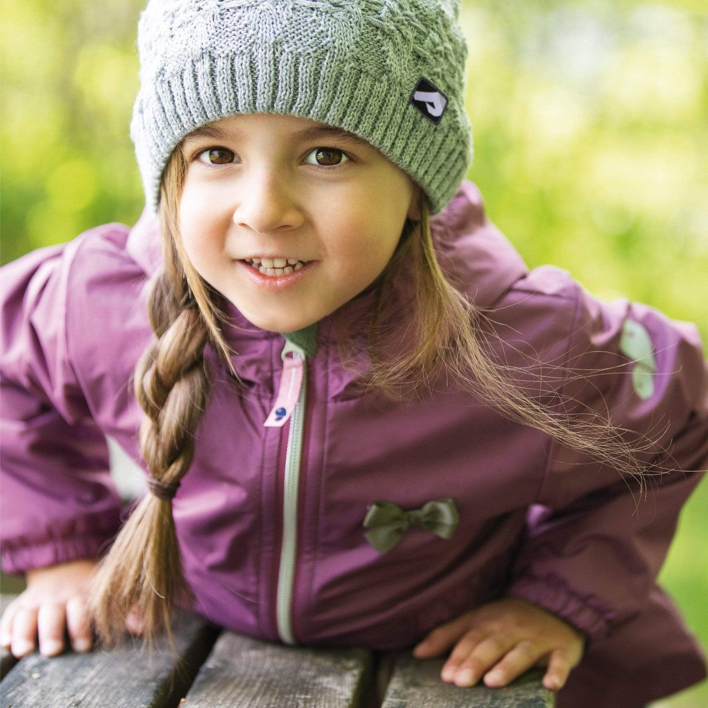 Single layer acrylic beanie - Light grey