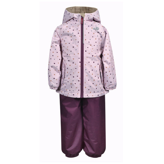 Ensemble 2 pièces mi-saison pour fille - Pois