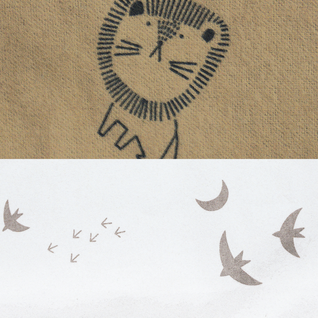 Flannel Receiving Blanket - Lions & Birds (2-pack)
