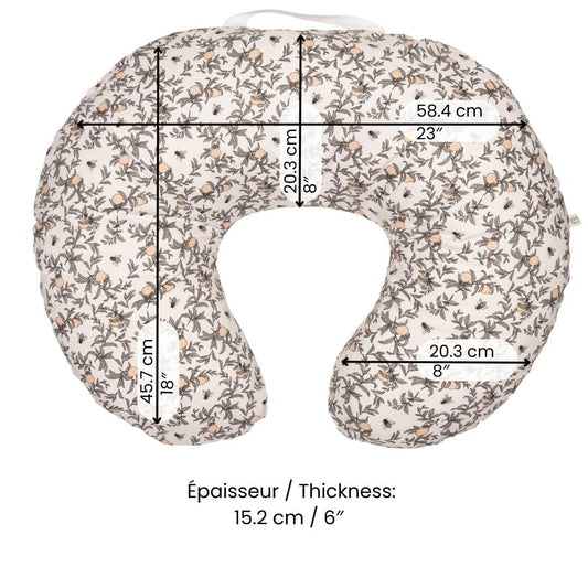 Coussin d'allaitement - Abeilles par Solange Pilote