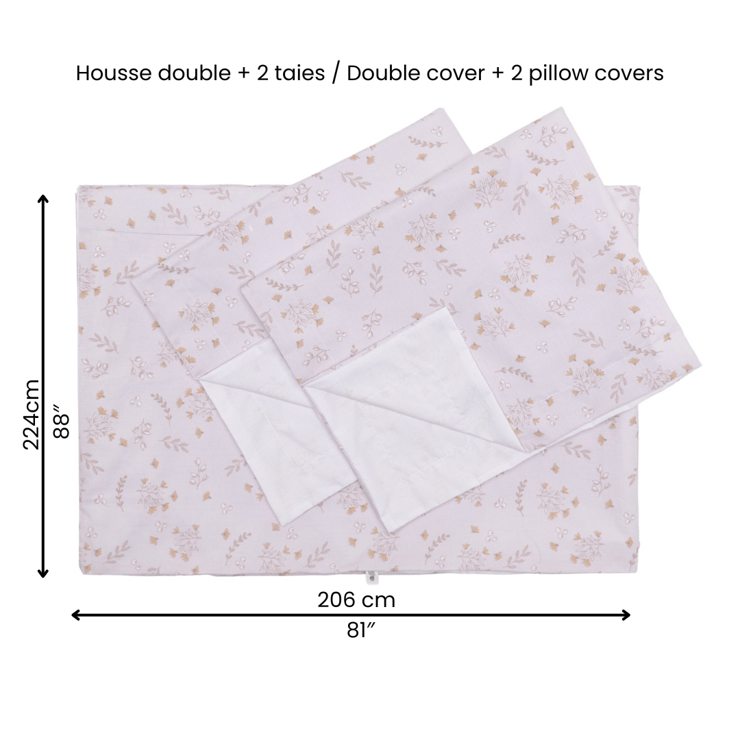 Housse de lit 54" et 2 cache-oreillers - Printemps