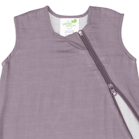 Cotton muslin sleep sack - Plum (0.7 tog)