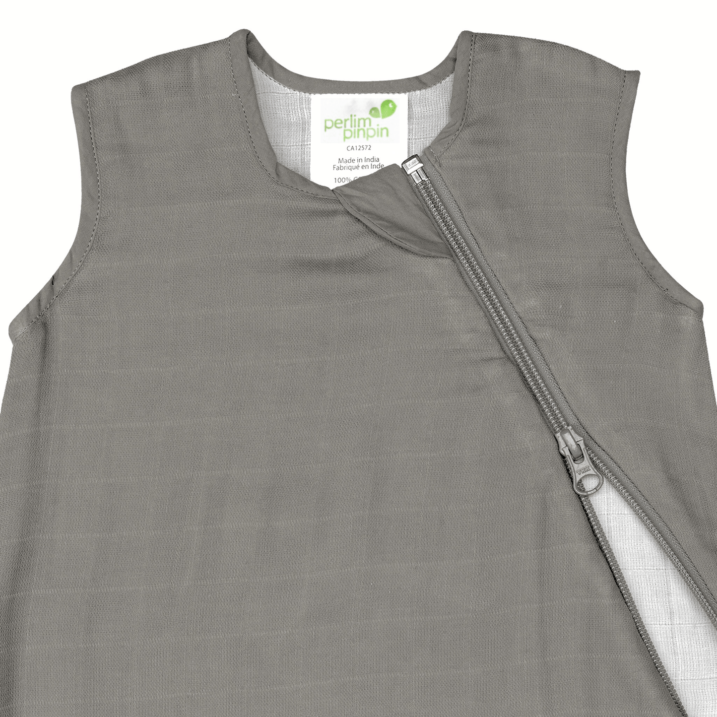 Cotton muslin sleep sack - Taupe (0.7 tog)