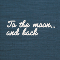 Cotton muslin swaddle - Navy Blue