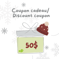 50$ Discount Coupon (ship with your package)
