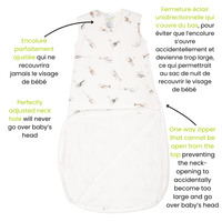 Quilted bamboo sleep sack - Helicopters (1.0 tog)