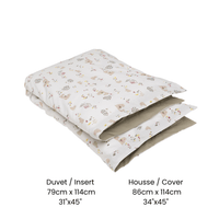 Housse et couette pour lit de bébé - Ours