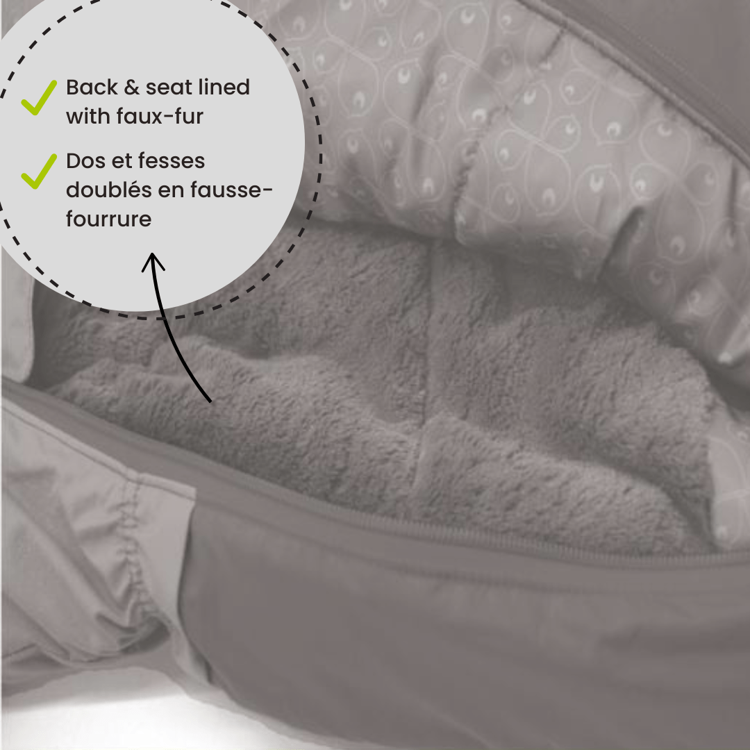 Habit de neige 1 pièce pour bébé - Noir