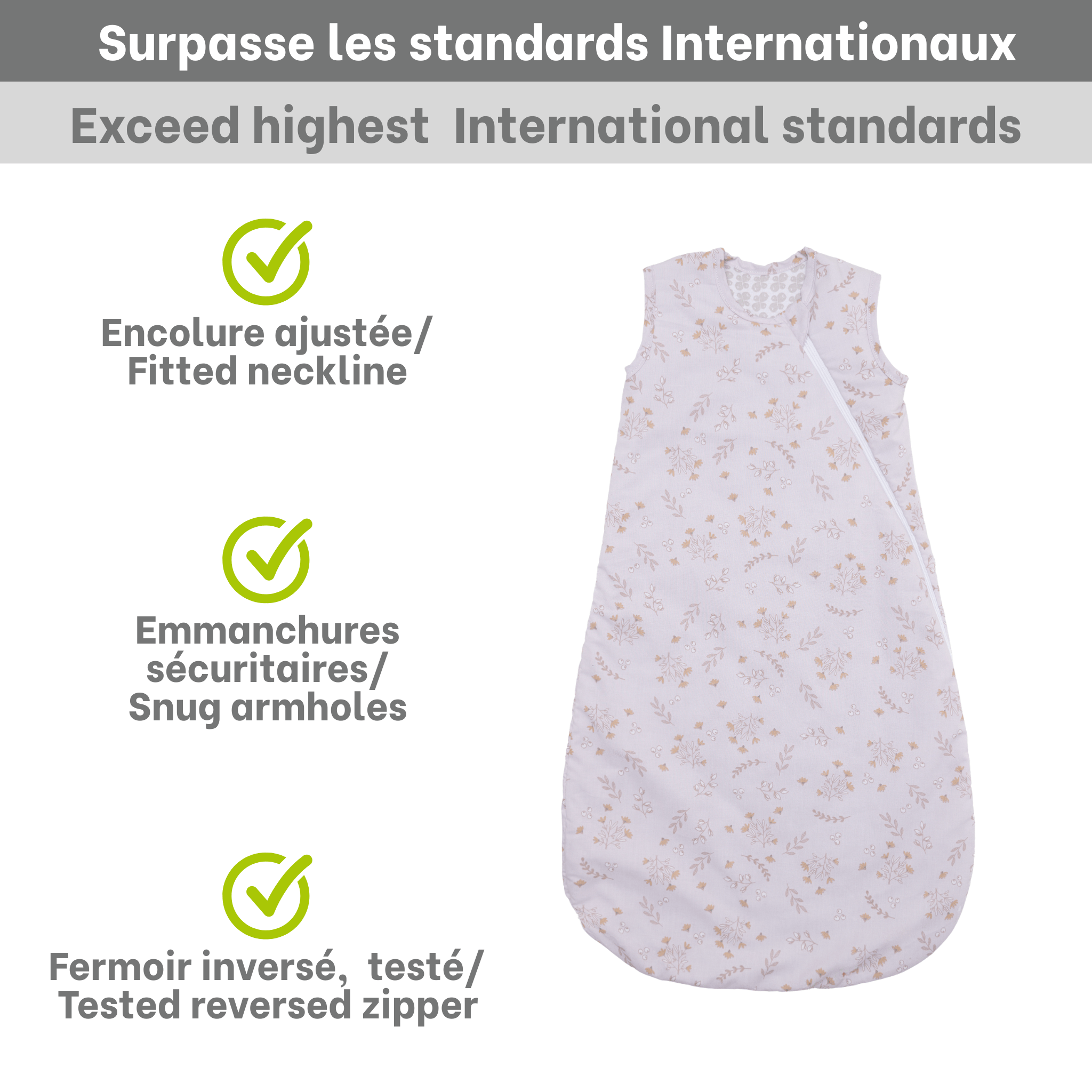 Woven cotton sleep sack - Spring (2 tog)