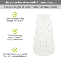 Sac de nuit matelassé en bambou - Océan (1.0 tog)