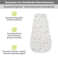 Woven cotton sleep sack- Bears (2 tog)