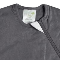 Bamboo newborn sleep sack - Charcoal (1.0 tog)