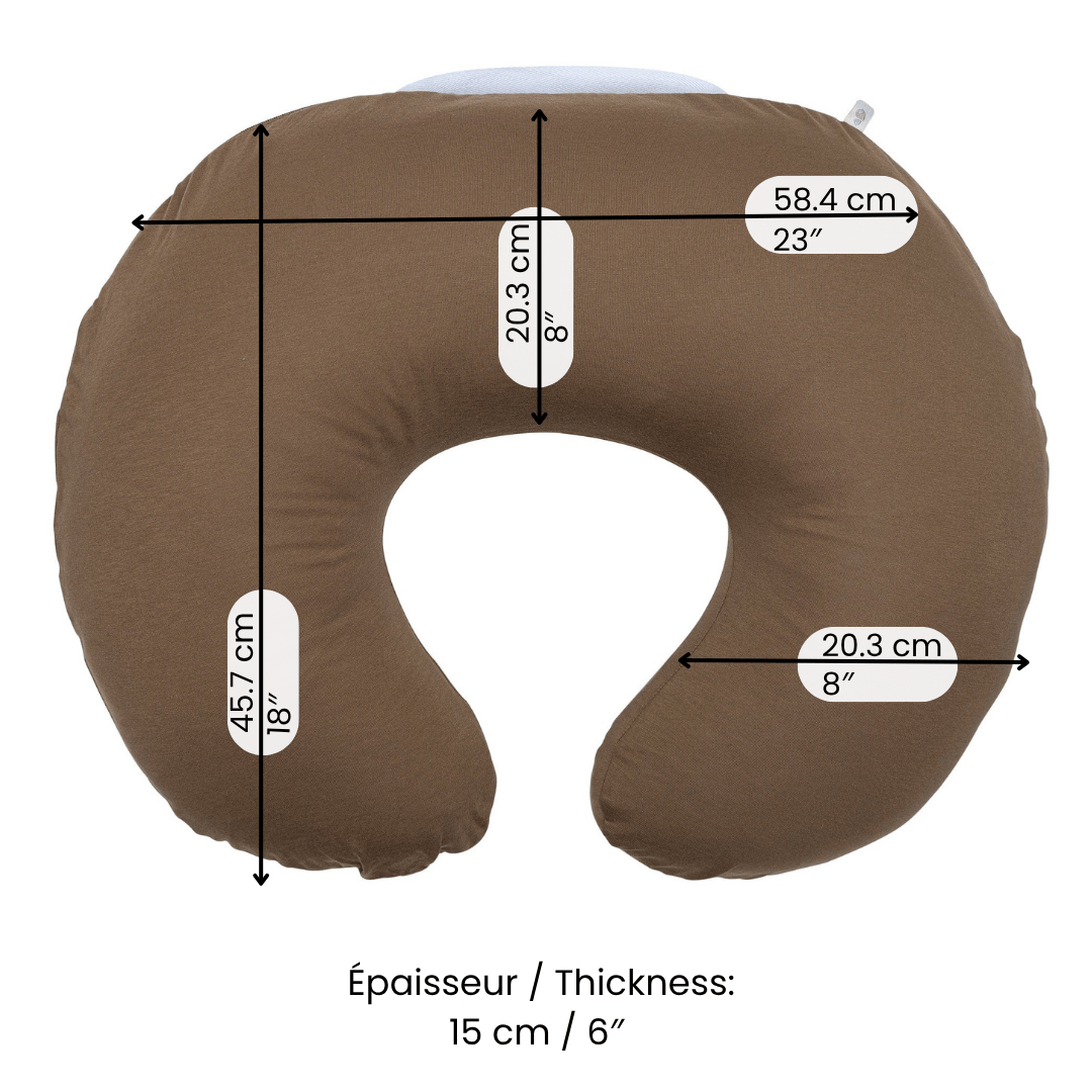 Bamboo nursing pillow - Moka