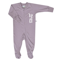 Bamboo baby sleeper - Plum