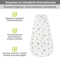 Quilted bamboo sleep sack - Hockey (1.0 tog)