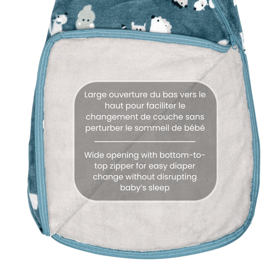 Sac de nuit en peluche - Animaux (1.5 Togs)