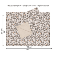 Housse de couette 39" + cache-oreiller - Abeilles par Solange Pilote