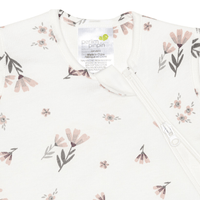 Bamboo newborn sleep sack - Watercolor Flowers (1.0 tog)