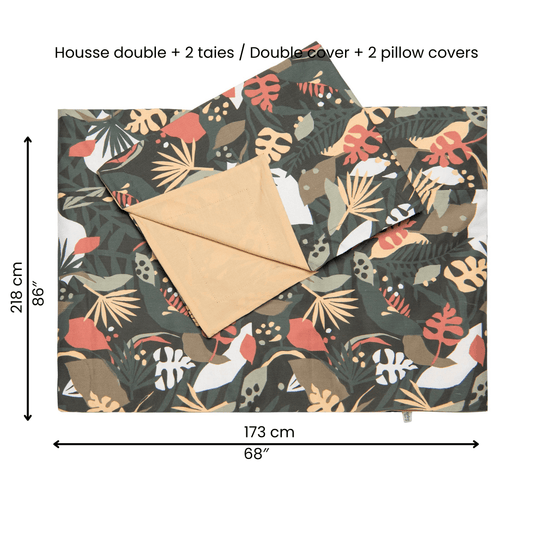 Double duvet cover set - Tropical