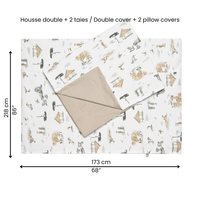 Twin duvet cover set - Safari