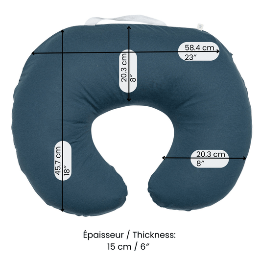 Bamboo nursing pillow - Denim