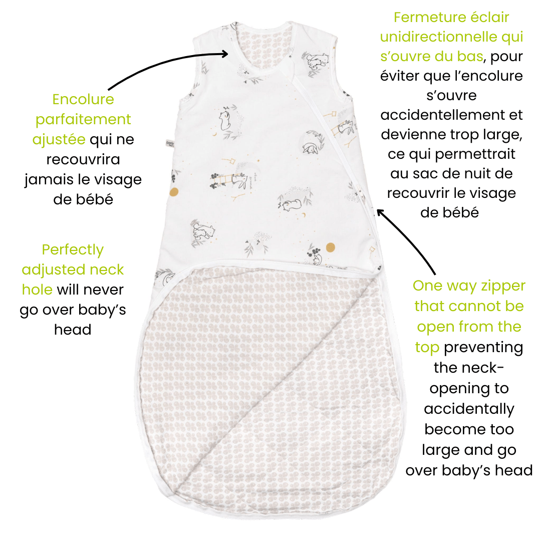 Woven cotton sleep sack - Moonlight (2.0 togs)