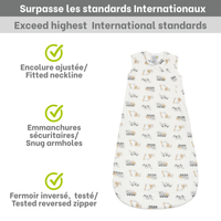 Quilted bamboo sleep bag - Construction (2.5 togs)