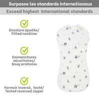 Bamboo newborn sleep sack - Hockey (1.0 tog)