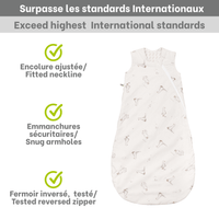 Sac de nuit coton tissé - Petites Oies (2 tog)