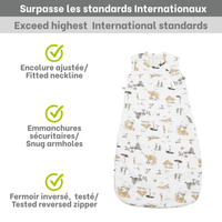 Woven cotton sleep sack - Safari (2.0 togs)