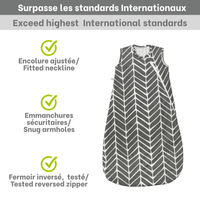 Sac de nuit coton tissé - Chevron (2.0 togs)