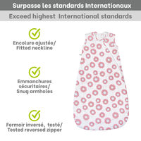 Woven cotton sleep sack - Lillies (2.0 togs)