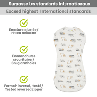 Sac de nuit pour nouveau-né en bambou - Construction (1.0 tog)