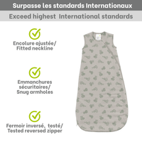 Quilted bamboo sleep sack - Tractors (1.0 tog)