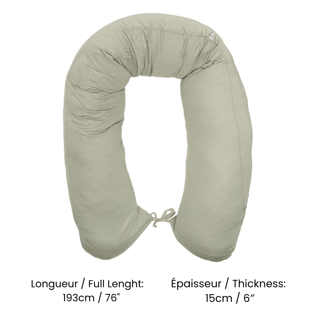 Bamboo multifunctional pregnancy pillow - Moss