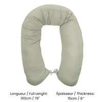 Bamboo multifunctional pregnancy pillow - Moss