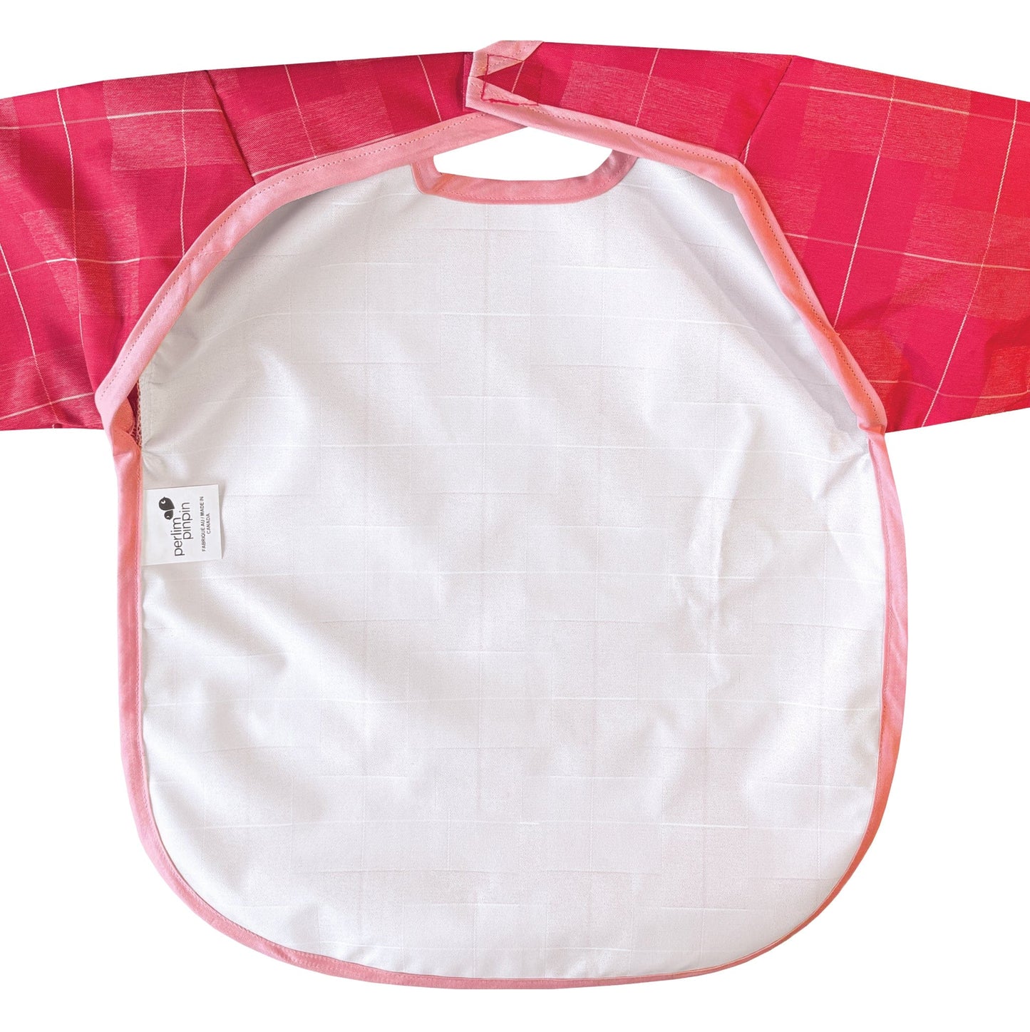 Bavoir - Carrés Rose (12-24m)