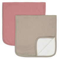 Burp Cloths Pack (2) - Lotus Taupe