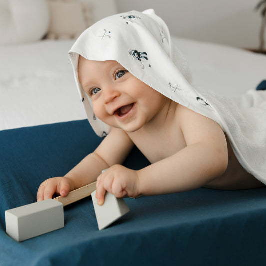 Bamboo Change pad cover - Denim