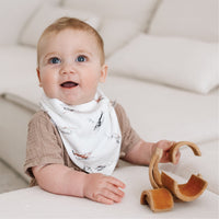 Bamboo bibs pack (3) - Moon, Charcoal & Helicopter