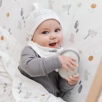 Bamboo bibs pack (3) - Moon, Charcoal & Helicopter