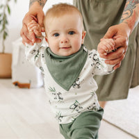 Bamboo bibs pack (3) - Pandas, Green & Prairies