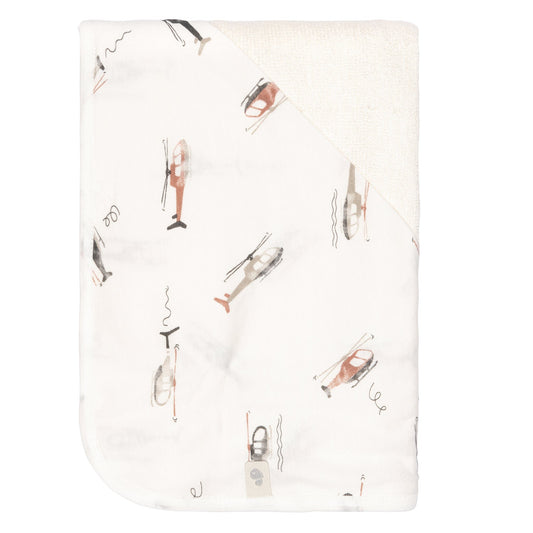 Bamboo hooded towel - Helicopters