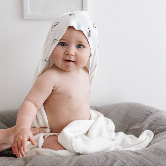 Bamboo hooded towel - Helicopters