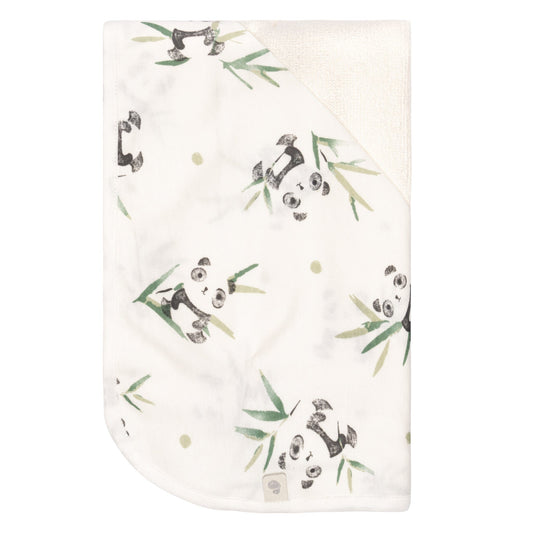 Bamboo hooded towel - Pandas