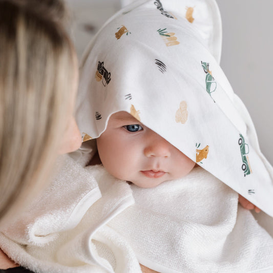 Bamboo hooded towel - Prairies